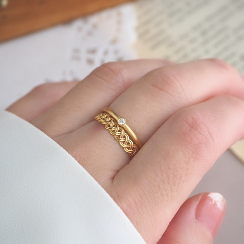 Hitotubu line ring -daily- 一粒 ダイヤ ダイヤモンド 華奢 Hitotubu line ring -daily- 一粒 ダイヤ ダイヤモンド 華奢