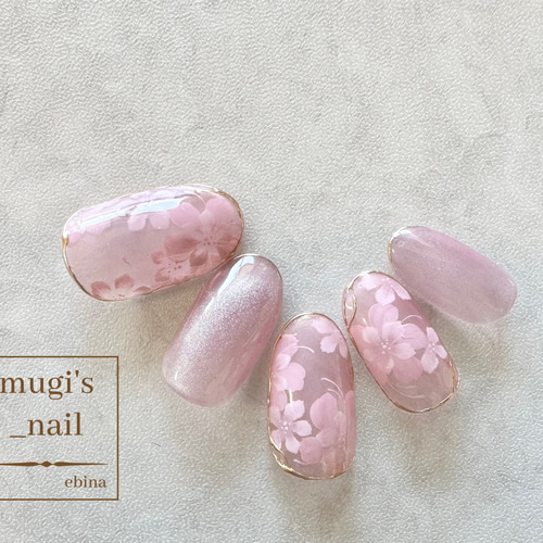 ネイルチップ No.118 フラワーネイル nail ジェルネイル ネイルチップ  