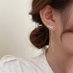 Sale* K10YGアメトリンとちいさなクリソプレーズのピアス ピアス