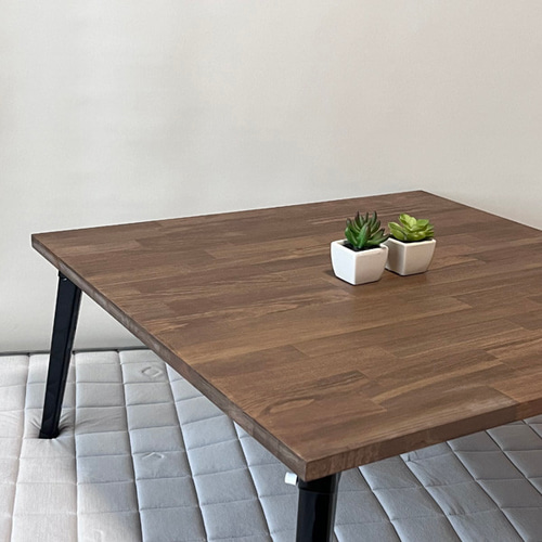 ウォルナット/水性ニス《コ》】アンティーク風・折りたたみ式ロー