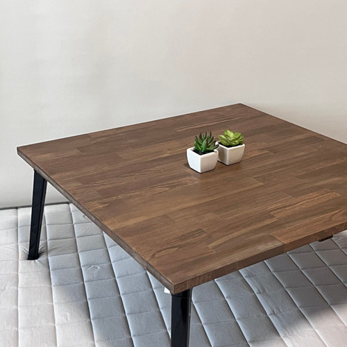 ウォルナット/水性ニス《コ》】アンティーク風・折りたたみ式ロー