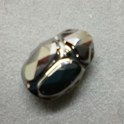 12mm SW5728 Scarab Bead (Silver Night) 4枚目の画像