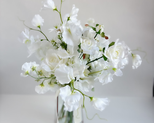 【結婚式】【前撮り】アーティフィシャルフラワー アーティフィシャルフラワーブーケ 結婚式 クラッチブー前撮り