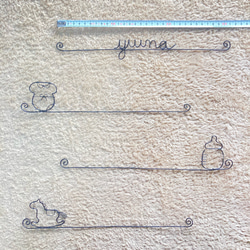 ワイヤーアート　マンスリーフォト　マンスリーフォトフレーム　壁飾り　おしゃれ　虫ピン付き 2枚目の画像