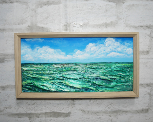 自作絵画　長閑な午後　油彩画 e02e58b73b3e7973566e4306d79b6b