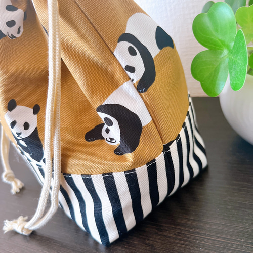 パンダの親子☆パンダ ランチョンマット お弁当袋 コップ袋 ハンドメイド 巾着 パンダの親子☆パンダ ランチョンマット お弁当袋 コップ袋