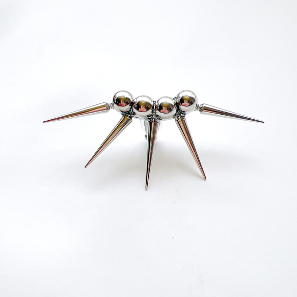 シルバースタッズ×シルバービーズイヤークリップ サージカル