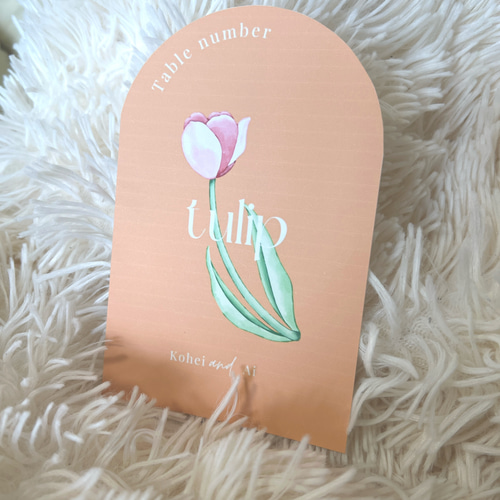 選べるフラワー テーブルナンバー 結婚式 ウェディング その他ペーパー