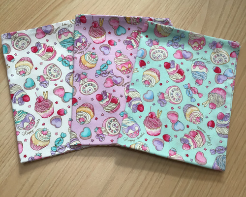 オックス生地】W60×40cm ランチョンマット 3色から選んでください