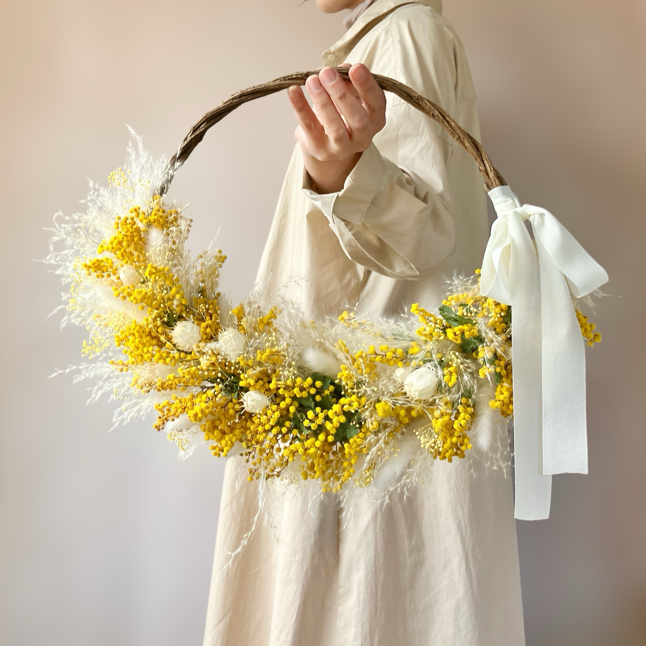 ミモザリースブーケ c95361cb6be02a8e8303deef9361b0