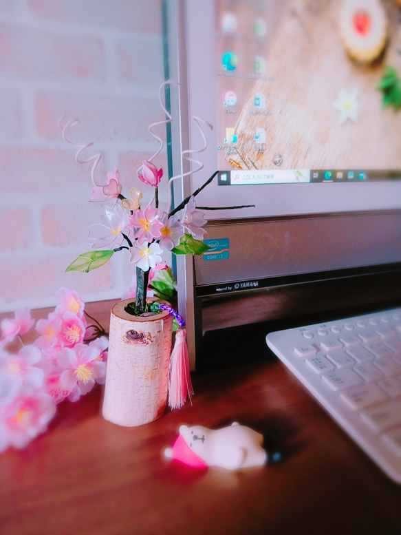 ★　桜　アメリカンフラワー　おうち花見　★ 2枚目の画像