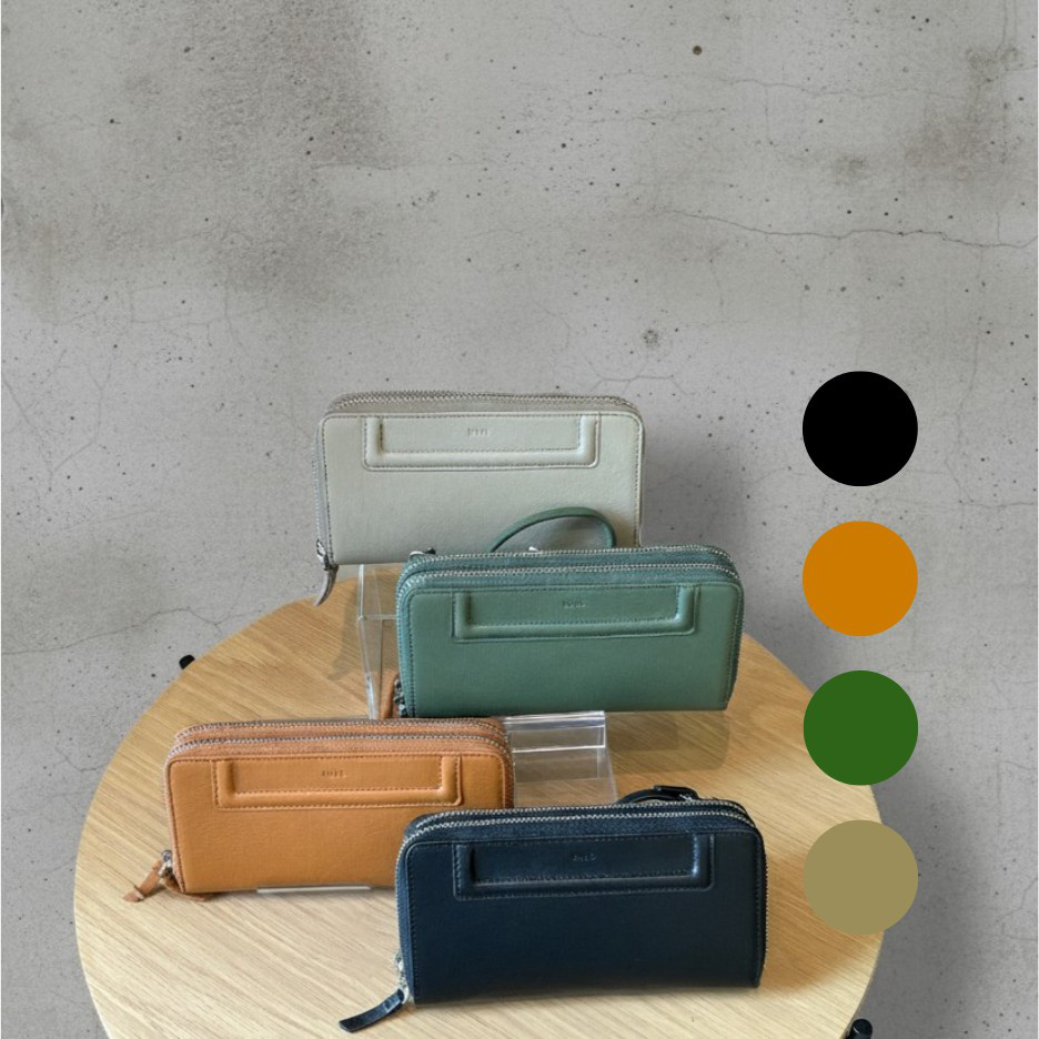 MahL+81　wallet clutch bag　7M3-1158　本革　お財布クラッチバッグ