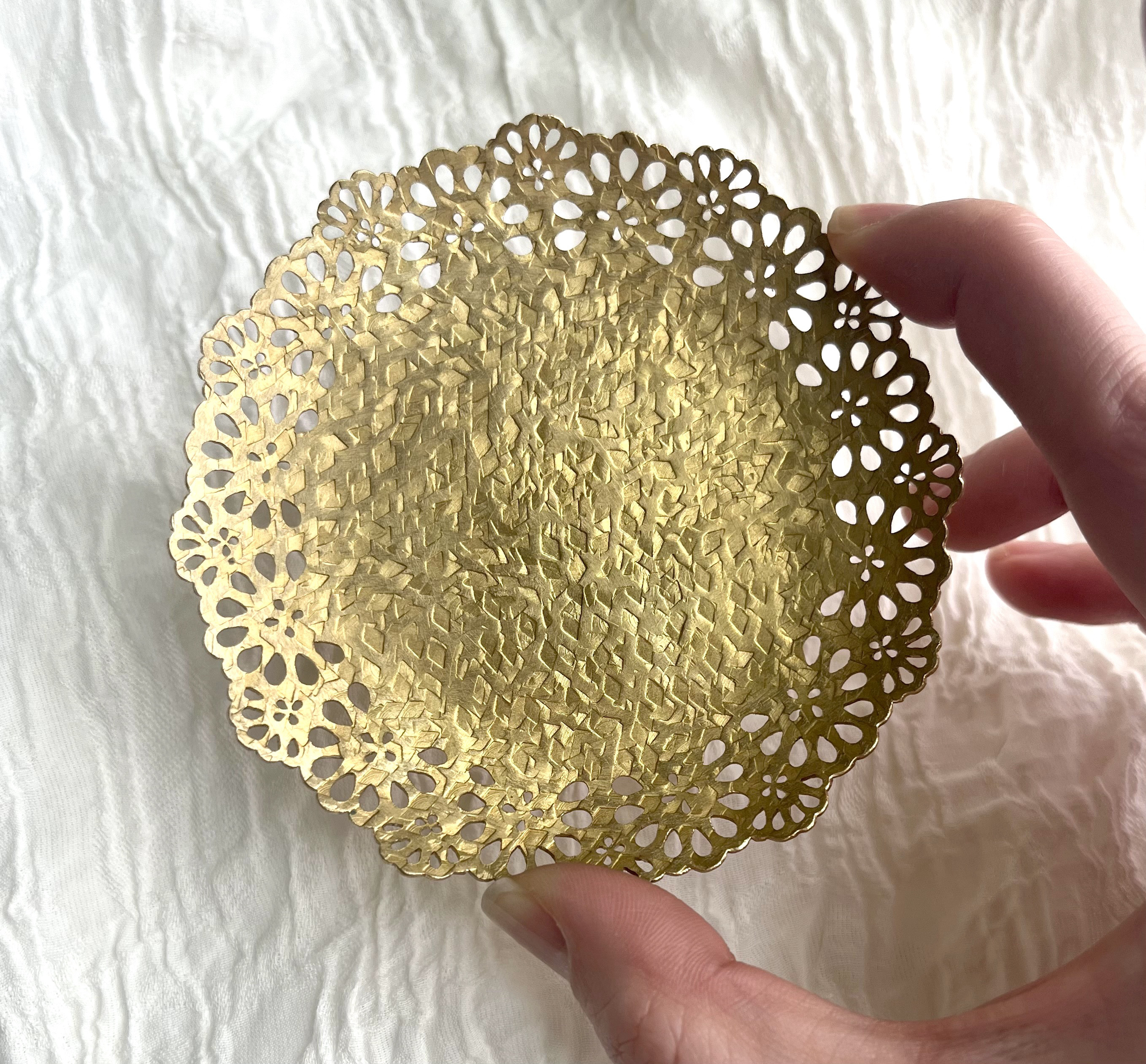 お花のレース豆皿