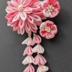 つまみ細工 桃の節句飾り モビール おひな祭り モビール つまみ細工