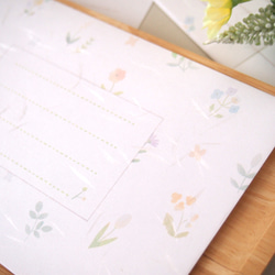 和紙封筒のレターセット / 植物柄 6枚目の画像