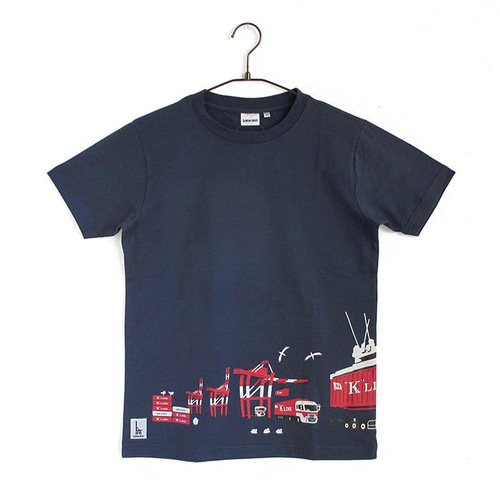 川崎汽船コラボ おとなTシャツ ブルー（K-LINEコンテナ） T