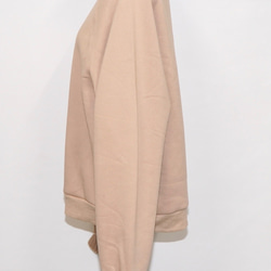 Knit Rib Oversized Sweat PO (Light beige) スウェット ベージュ レトロ 10枚目の画像