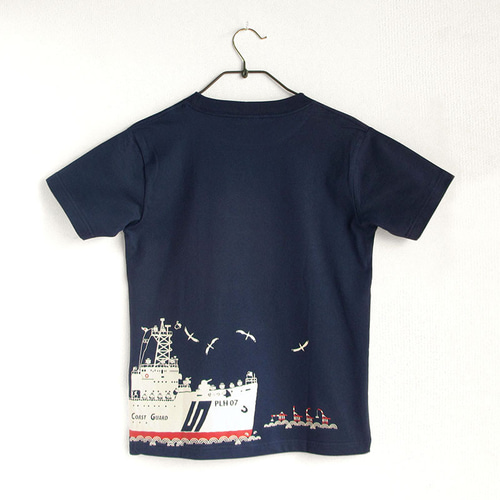 第五管区海上保安本部コラボ おとなTシャツ ブルー（巡視船せっ