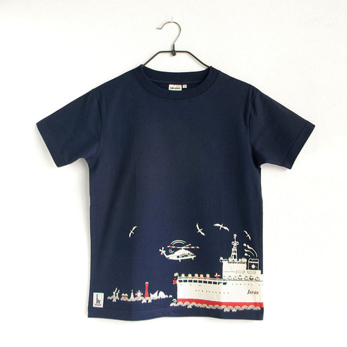 第五管区海上保安本部コラボ おとなTシャツ ブルー（巡視船せっ