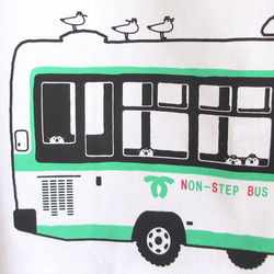 神戸市交通局コラボ　おとなTシャツ　ホワイト（神戸市バス） 4枚目の画像
