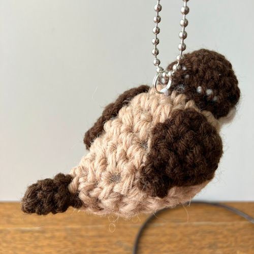 あみぐるみ  スズメ ♡ キーホルダーorストラップ あみぐるみ スズメ ♡ キーホルダーorストラップ