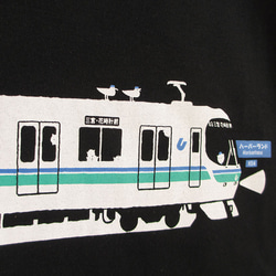 神戸市交通局コラボ　こどもTシャツ　ブラック（地下鉄海岸線） 5枚目の画像