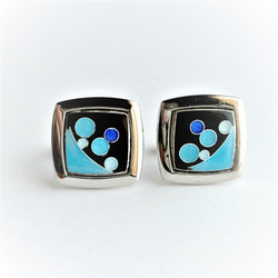 Planet Cloisonné 袖扣 (Cufflinks) 純銀金屬景泰藍 第1張的照片