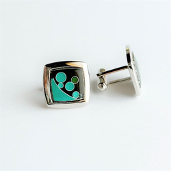 Planet Cloisonné 袖扣 (Cufflinks) 純銀金屬景泰藍 第8張的照片