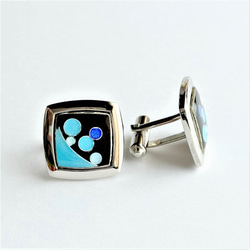 Planet Cloisonné 袖扣 (Cufflinks) 純銀金屬景泰藍 第3張的照片