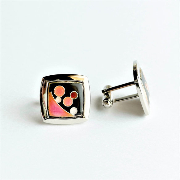 Planet Cloisonné 袖扣 (Cufflinks) 純銀金屬景泰藍 第6張的照片