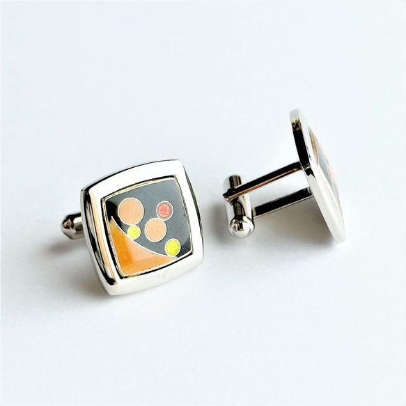 Planet Cloisonné 袖扣 (Cufflinks) 純銀金屬景泰藍 第12張的照片