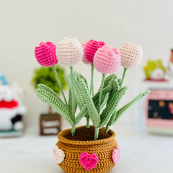 クリスマスコスプレの豚さんとくまさん 編みぐるみ キーホルダー