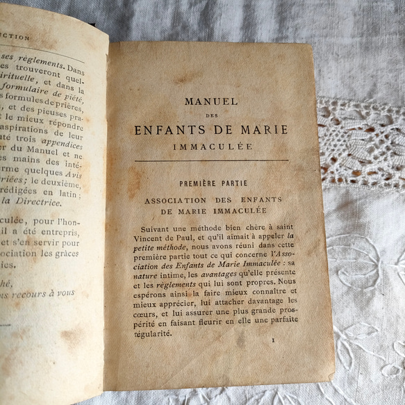 【アンティーク洋書】Manuel des enfants de Marie, 1893：表紙紫 7枚目の画像