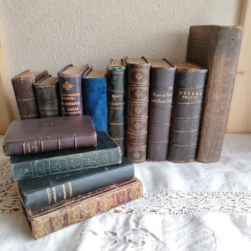 アンティーク洋書】Manuel des enfants de Marie, 1893：表紙紫
