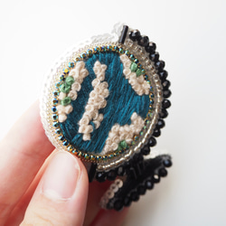 ✳︎ 地球儀 ✳︎ ビーズ 刺繍 ブローチ 5枚目の画像