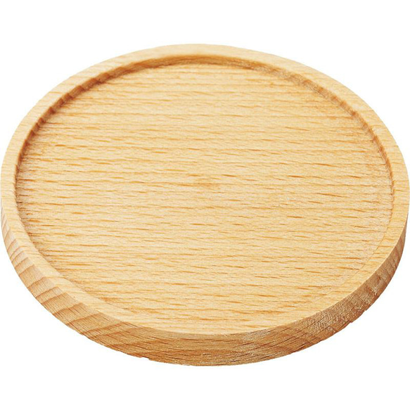 木製 ブナ木 マグふた 丸型 直径8ｘ1.2cm ナチュラル 無地 軽量 コースター 天然素材 2枚目の画像