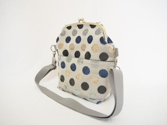 PERKINS INVENT≪グレー≫　がまぐち2wayショルダーバッグ 