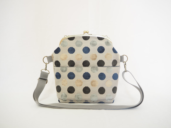 PERKINS INVENT≪グレー≫　がまぐち2wayショルダーバッグ 