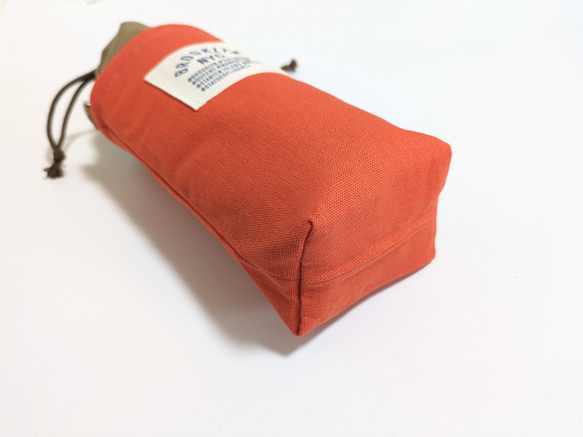 保冷保温シート使用・ペットボトルホルダー・オレンジ 3枚目の画像