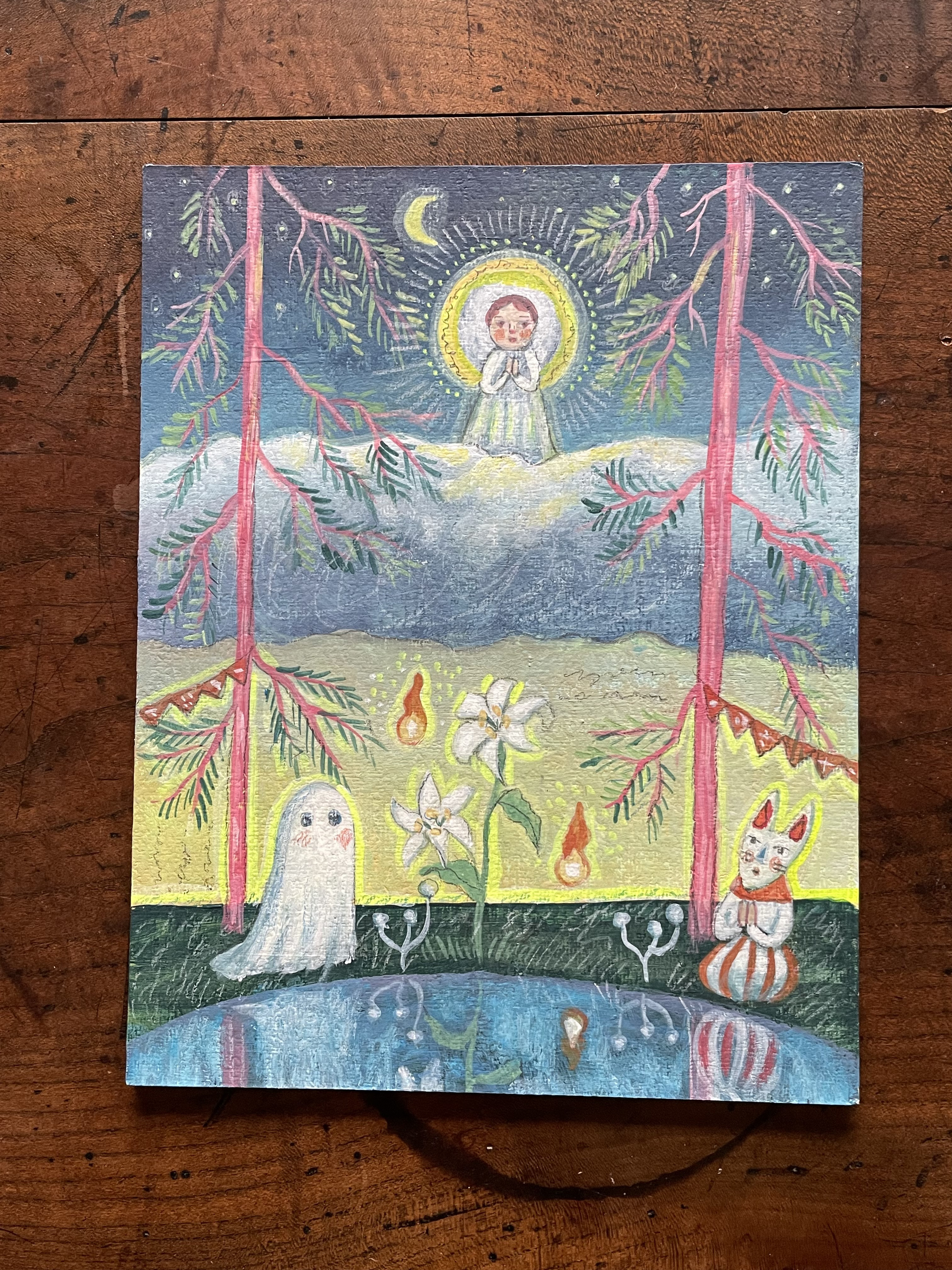【絵画】地底湖