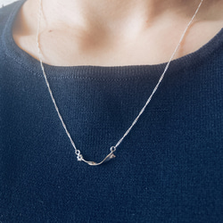 nagareboshi necklace【silver925】シンプル　シルバー　シルバー925 流れ星 3枚目の画像