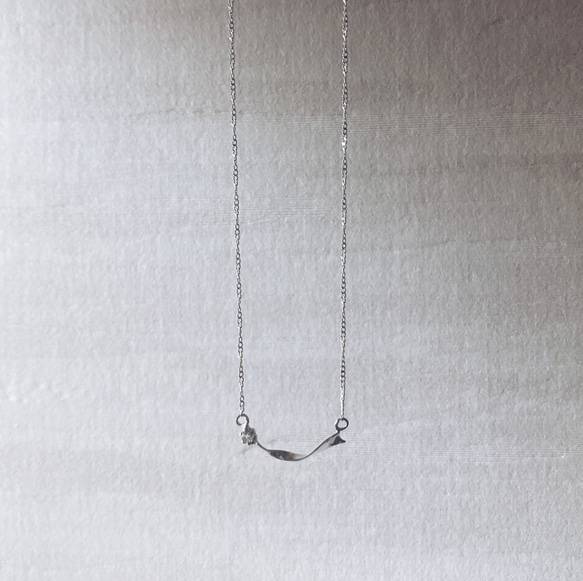 nagareboshi necklace【silver925】シンプル　シルバー　シルバー925 流れ星 8枚目の画像