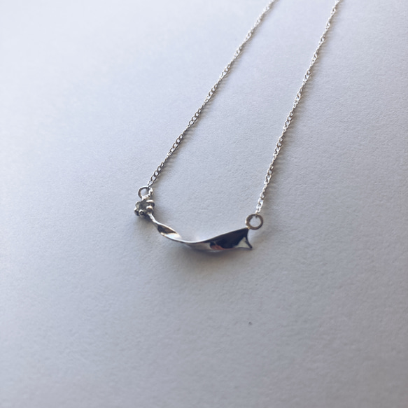 nagareboshi necklace【silver925】シンプル　シルバー　シルバー925 流れ星 2枚目の画像