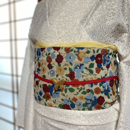 花柄 ジャガード大人兵児帯 和装小物(帯・半襟) 恋すてふ 通販 花柄 ジャガード大人兵児帯 和装小物(帯・半襟) 恋すてふ 通販