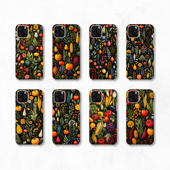 Vegetables 混合蔬菜植物智慧型手機殼 相容於所有型號後背式硬殼 NLFT-HARD-a114 第2張的照片