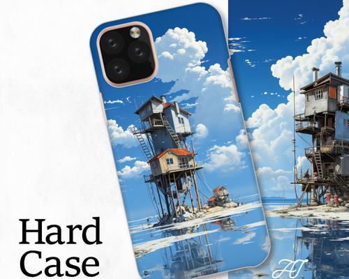 CASETiFY ハードケース 海のデザイン スマホケース CASETiFY iPhone13mini マグサーフ対応 砂浜 海 sea
