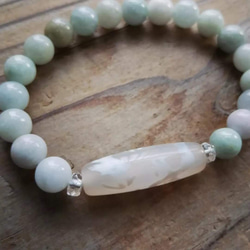 Cindy様★専用★突然模様が現れた‼️奇跡の‼️観音天珠のブレス 黒曜石 立ち直り 目標の達成 南米の奇跡の瞳 魔除け 虹色