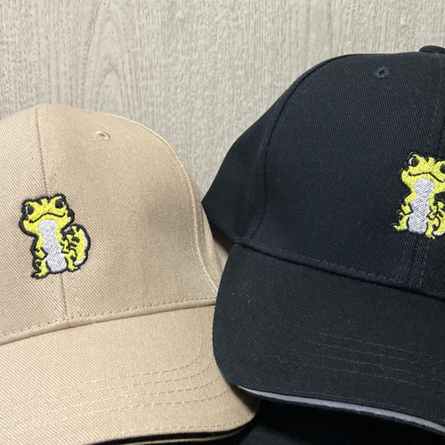 レオパのイラスト刺繍入りキャップ キャップ さーちゃんの刺繍 通販