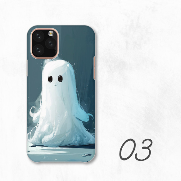 幽靈可愛幽靈幻想兼容所有型號智慧型手機保護殼後蓋式硬殼 NLFT-HARD-a156 第5張的照片