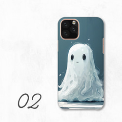 幽靈可愛幽靈幻想兼容所有型號智慧型手機保護殼後蓋式硬殼 NLFT-HARD-a156 第4張的照片